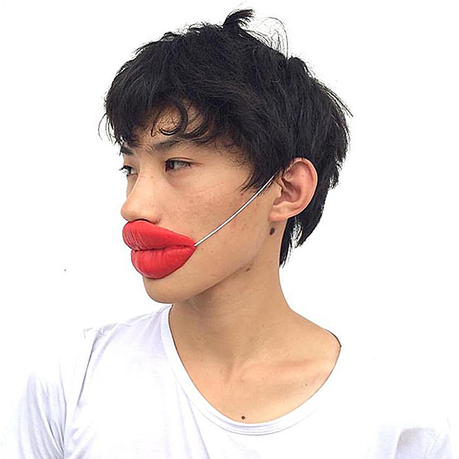 Máscaras de Lábios Vermelhos E - Kids Face Mask avaliação e preço