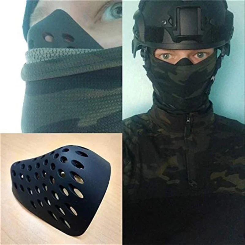 Halloween meia face concha nar - Silicone Mask Bracket avaliação e preço